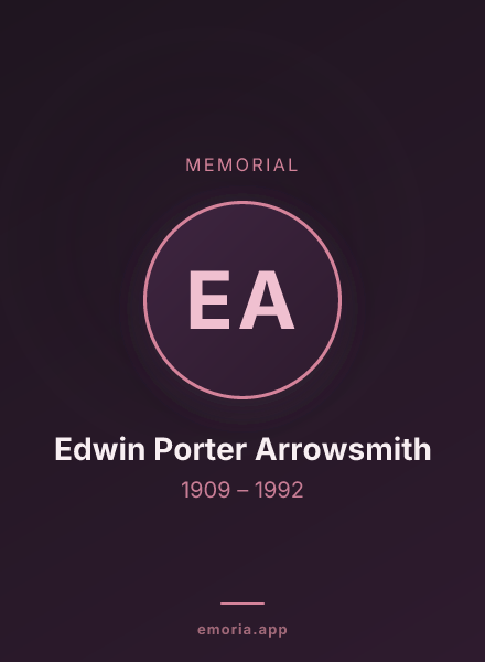 Memorial portrait of Edwin Porter Arrowsmith