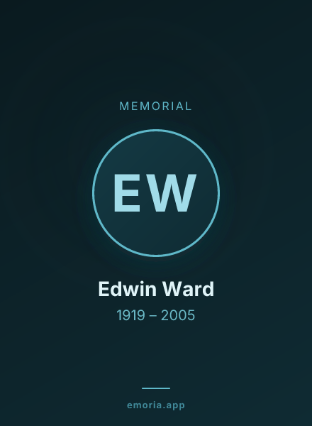 Memorial portrait of Edwin Ward