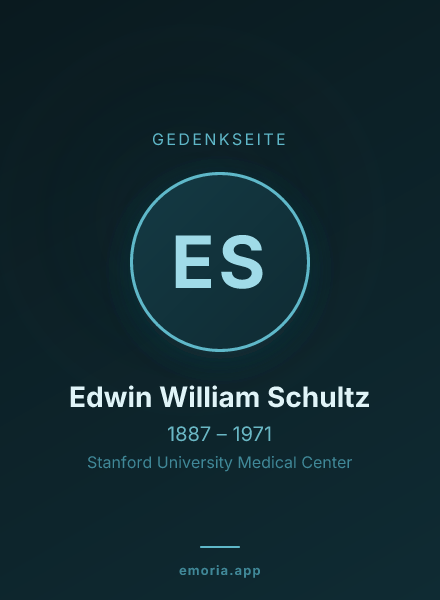 Gedenkportrait von Edwin William Schultz