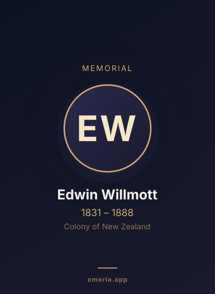 Memorial portrait of Edwin Willmott