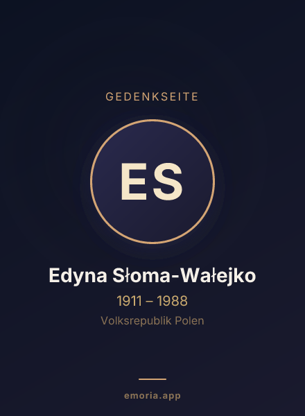 Gedenkportrait von Edyna Słoma-Wałejko