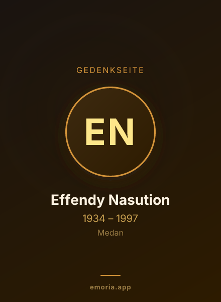 Gedenkportrait von Effendy Nasution