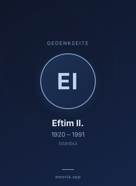 Gedenkportrait von Eftim II.