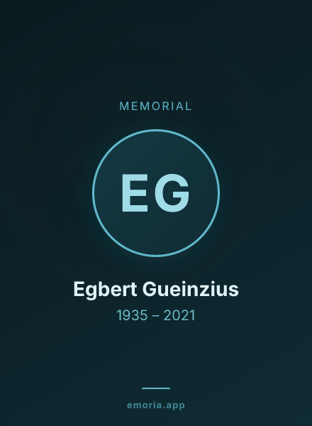 Memorial portrait of Egbert Gueinzius