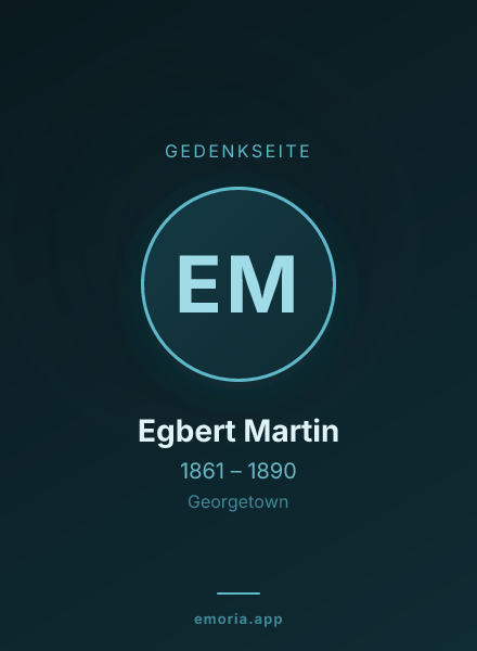 Gedenkportrait von Egbert Martin