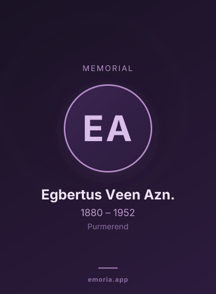 Memorial portrait of Egbertus Veen Azn.