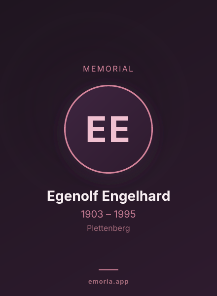 Memorial portrait of Egenolf Engelhard