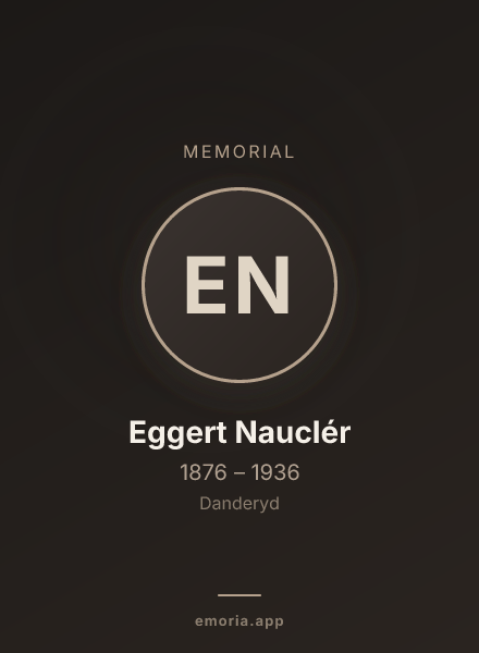 Memorial portrait of Eggert Nauclér