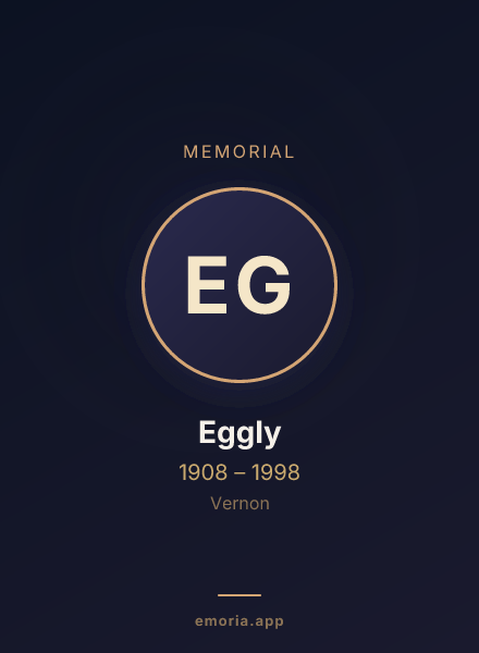 Memorial portrait of Eggly
