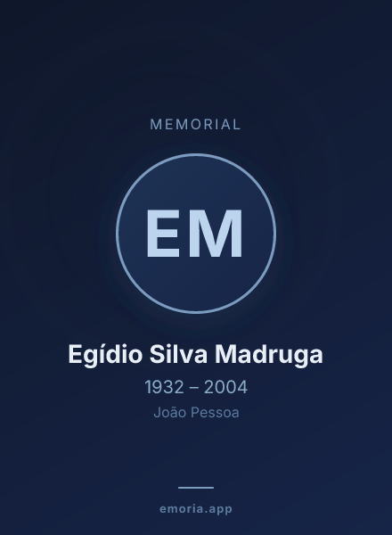 Memorial portrait of Egídio Silva Madruga