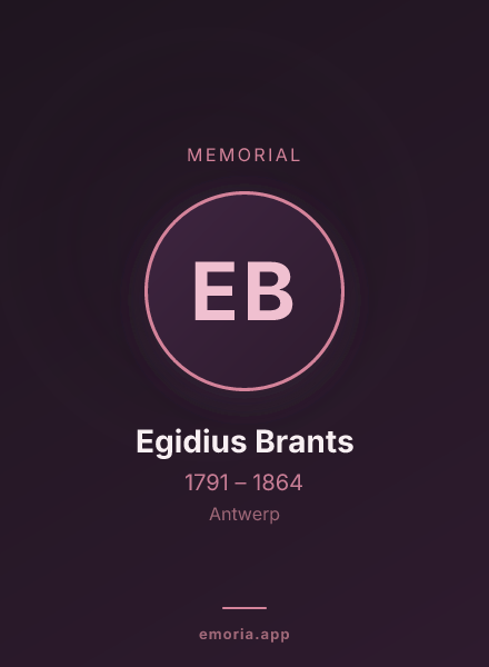 Memorial portrait of Egidius Brants
