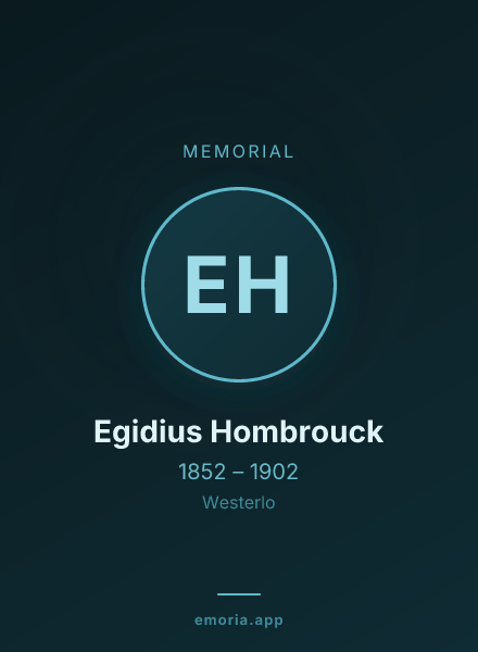 Memorial portrait of Egidius Hombrouck