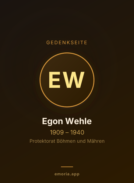 Gedenkportrait von Egon Wehle