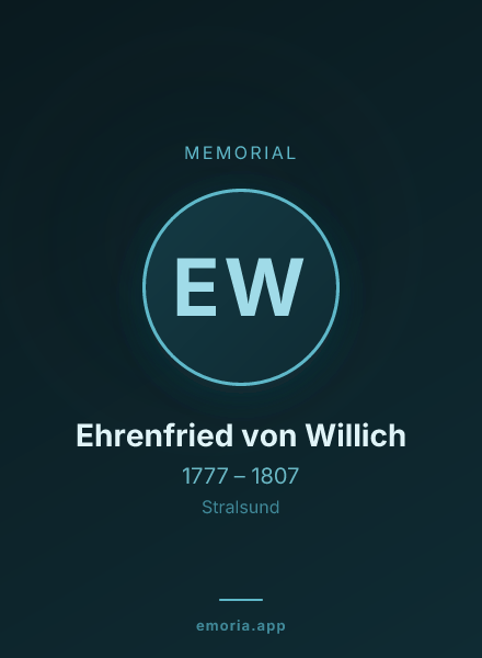 Memorial portrait of Ehrenfried von Willich