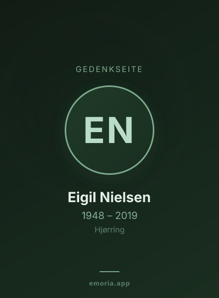 Gedenkportrait von Eigil Nielsen