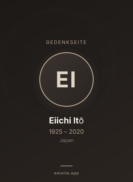 Gedenkportrait von Eiichi Itō