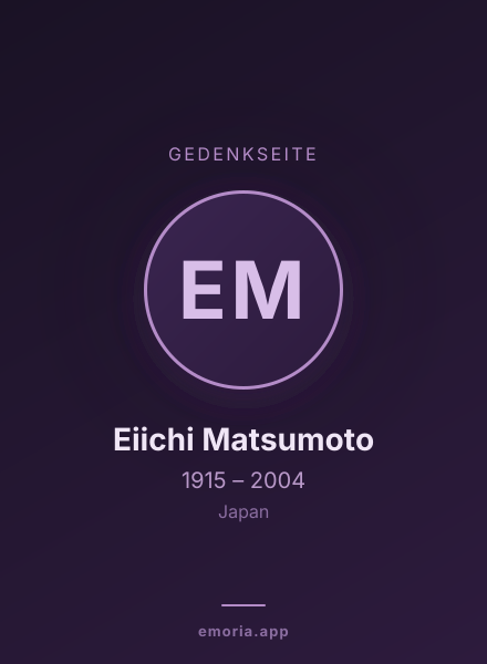 Gedenkportrait von Eiichi Matsumoto