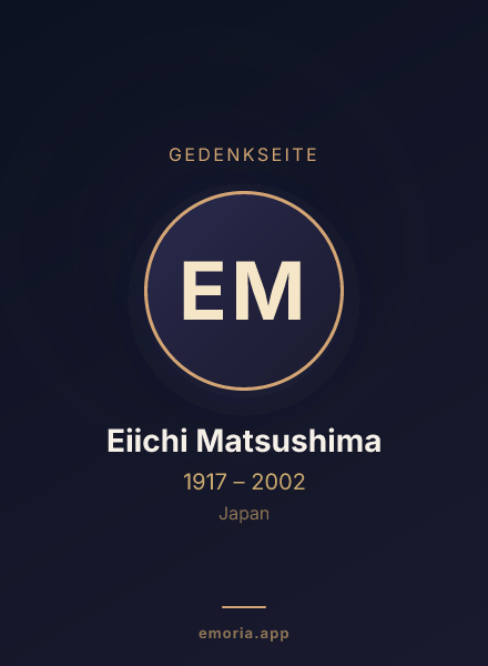 Gedenkportrait von Eiichi Matsushima