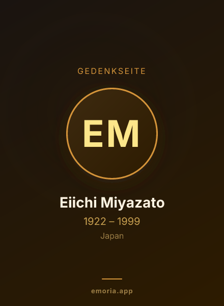 Gedenkportrait von Eiichi Miyazato