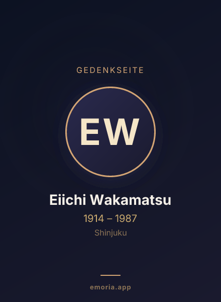 Gedenkportrait von Eiichi Wakamatsu