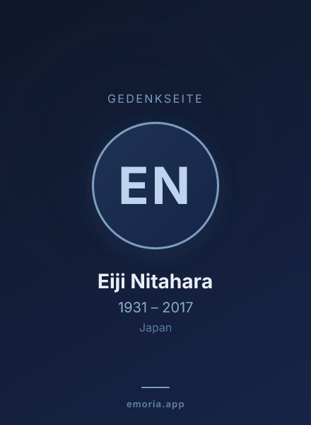 Gedenkportrait von Eiji Nitahara
