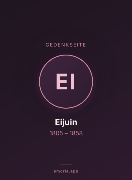 Gedenkportrait von Eijuin