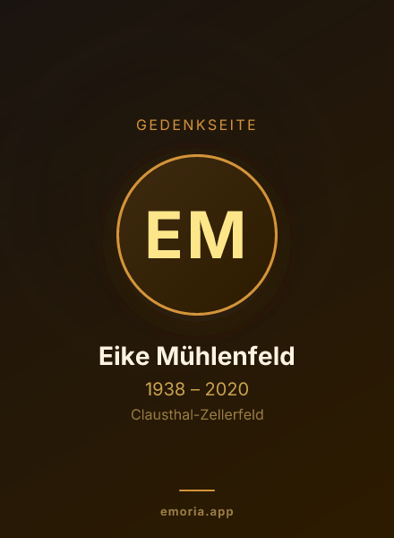Gedenkportrait von Eike Mühlenfeld