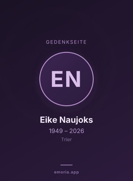 Gedenkportrait von Eike Naujoks