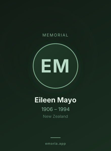 Memorial portrait of Eileen Mayo