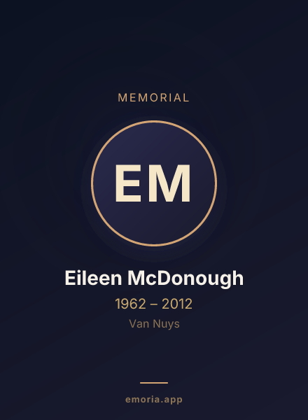 Memorial portrait of Eileen McDonough