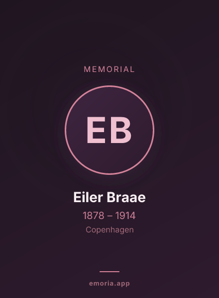 Memorial portrait of Eiler Braae