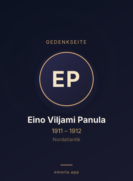 Gedenkportrait von Eino Viljami Panula