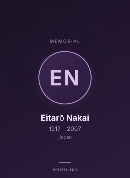Memorial portrait of Eitarō Nakai