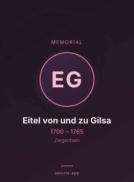 Memorial portrait of Eitel von und zu Gilsa