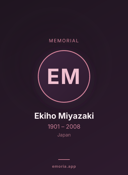 Memorial portrait of Ekiho Miyazaki