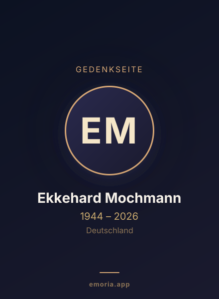 Gedenkportrait von Ekkehard Mochmann