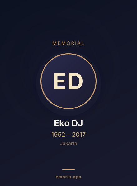 Memorial portrait of Eko DJ