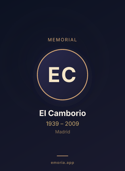 Memorial portrait of El Camborio
