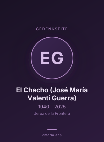 Gedenkportrait von El Chacho (José María Valentí Guerra)