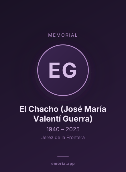 Memorial portrait of El Chacho (José María Valentí Guerra)