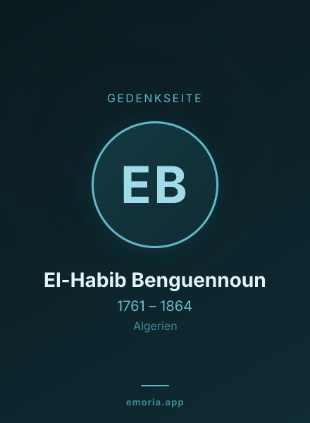 Gedenkportrait von El-Habib Benguennoun