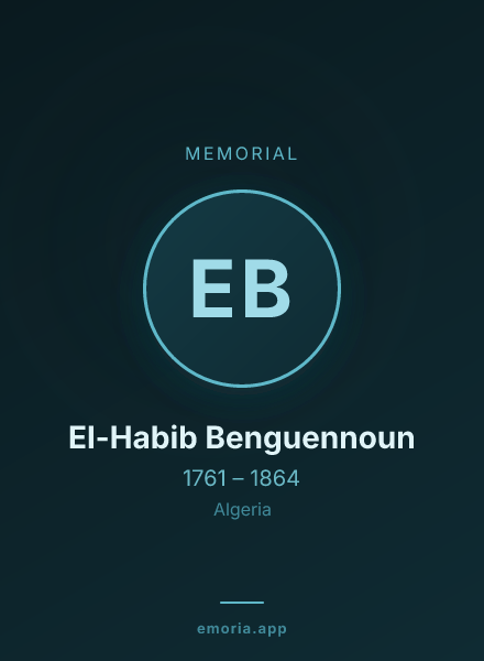 Memorial portrait of El-Habib Benguennoun