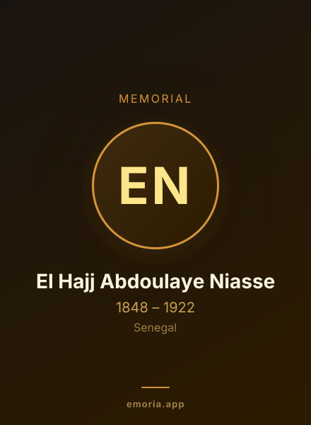 Memorial portrait of El Hajj Abdoulaye Niasse