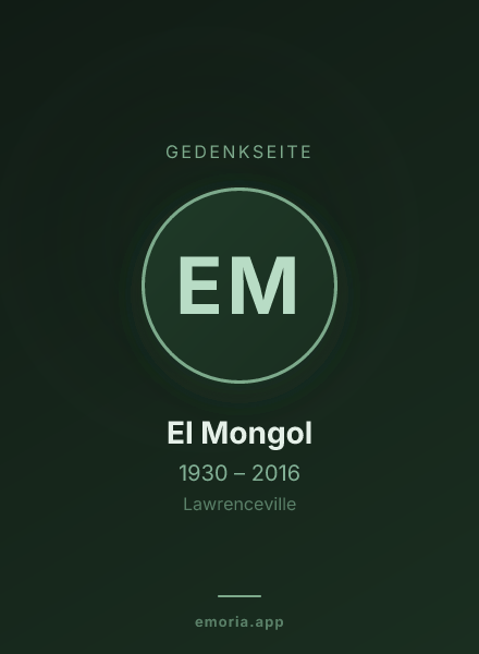 Gedenkportrait von El Mongol