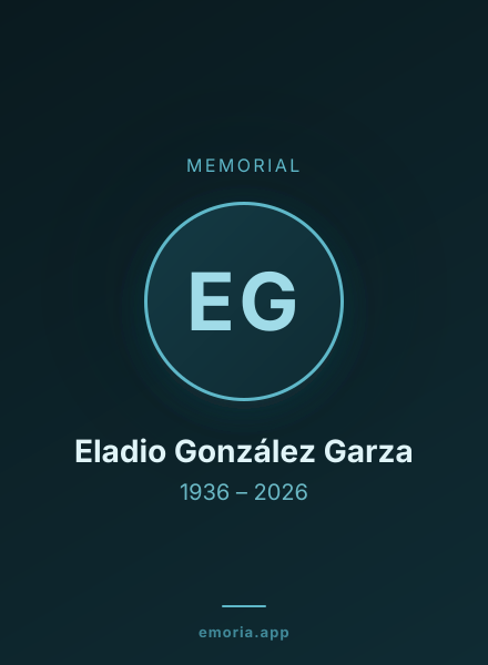 Memorial portrait of Eladio González Garza