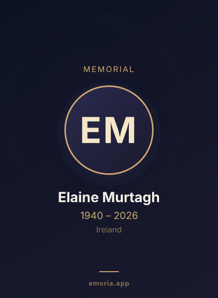 Memorial portrait of Elaine Murtagh