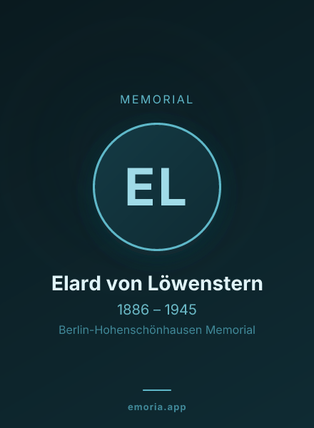 Memorial portrait of Elard von Löwenstern