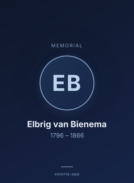 Memorial portrait of Elbrig van Bienema