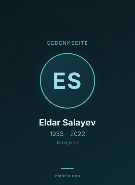 Gedenkportrait von Eldar Salayev