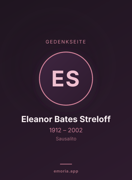 Gedenkportrait von Eleanor Bates Streloff